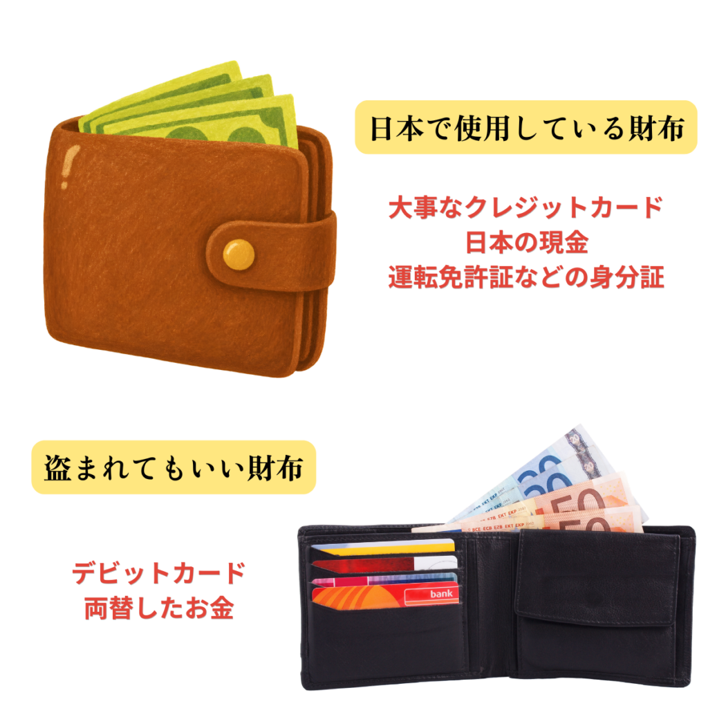 財布を二つ用意する
