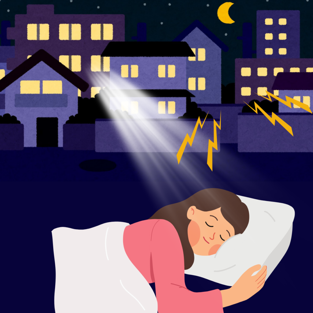 音や外音が睡眠を邪魔する